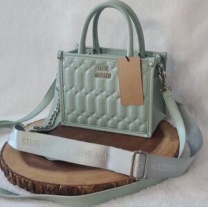Steve Madden Mint Green Quilted Handbag